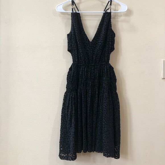 Maje Roany Velvet Cut Out Mini Dress - Picture 14 of 14